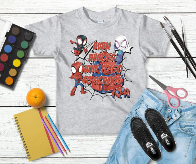 Even Heros Have to Go to School - DTF Transfer