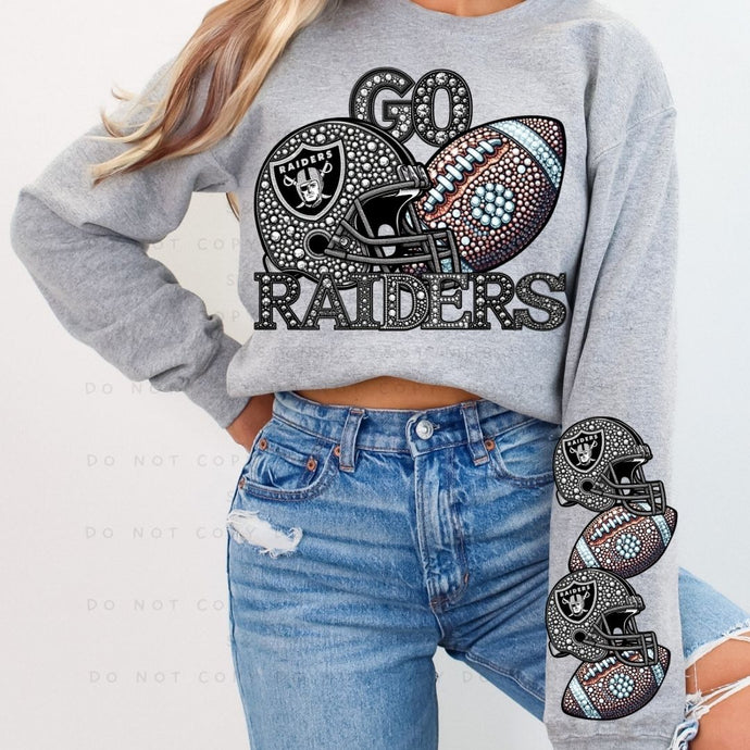 Rhinestone Football Raid Team 2 - DTF Transfer