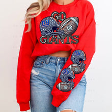 Load image into Gallery viewer, Rhinestone Football Big Team 2 - DTF Transfer
