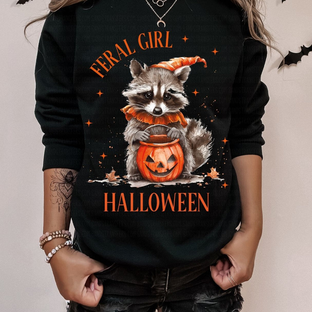 Feral Girl  Halloween - DTF Transfer