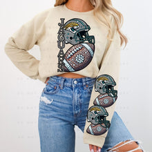 Load image into Gallery viewer, Rhinestone Football Fast Cat Team 1 - DTF Transfer
