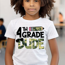 Load image into Gallery viewer, Camo Fourth Grade Dude - DTF Transfer
