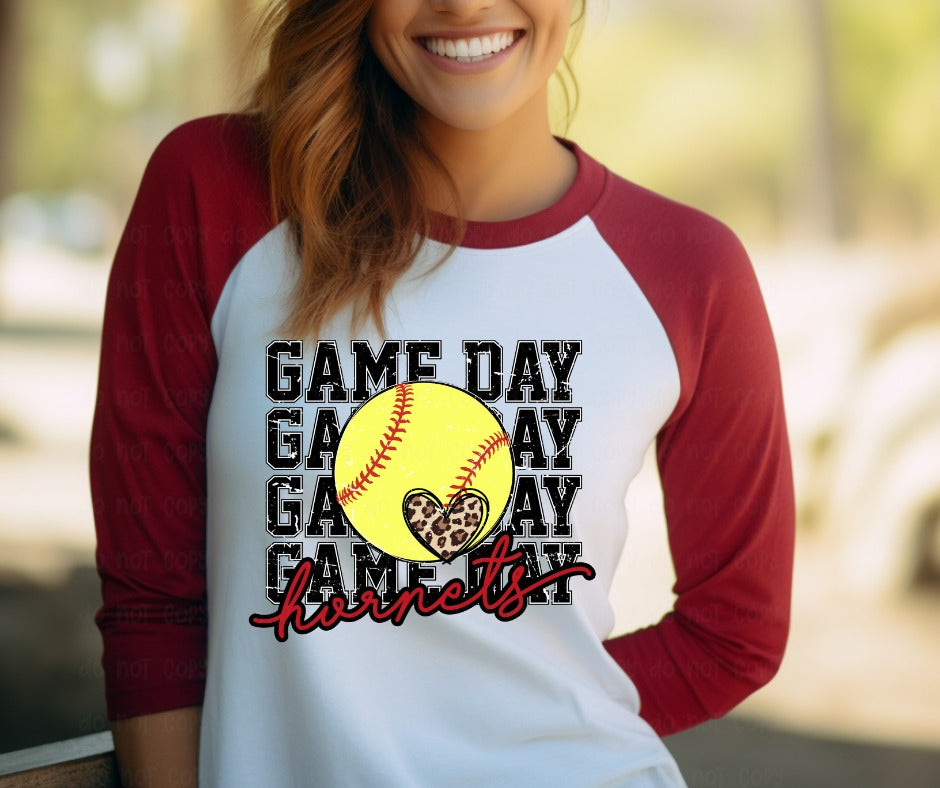 Custom School Game Day Softball - DTF Transfer