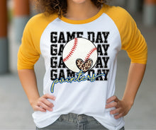 Load image into Gallery viewer, Custom School Game Day Baseball  - DTF Transfer
