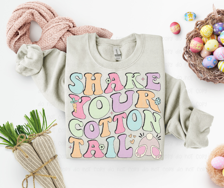 Shake Your Cottontail - Distressed - DTF Transfer