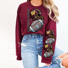 Load image into Gallery viewer, Rhinestone Football Command Team 1 - DTF Transfer
