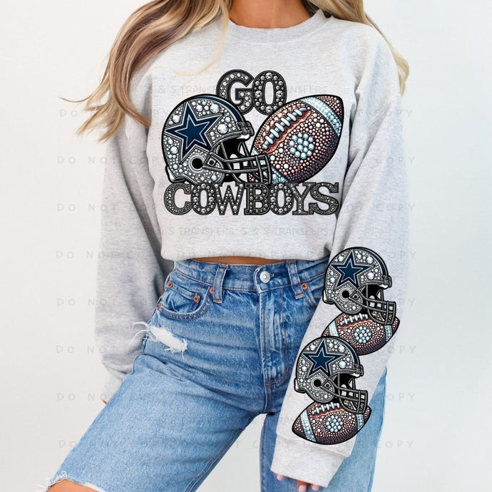 Rhinestone Football Star Team 2 - DTF Transfer
