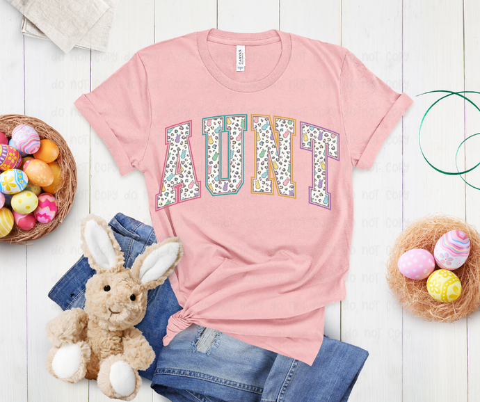 Varsity Sugar Bunny Aunt - DTF Transfer