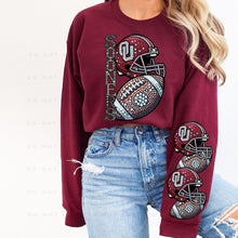 Load image into Gallery viewer, Rhinestone Football Soon Team 1  - DTF Transfer
