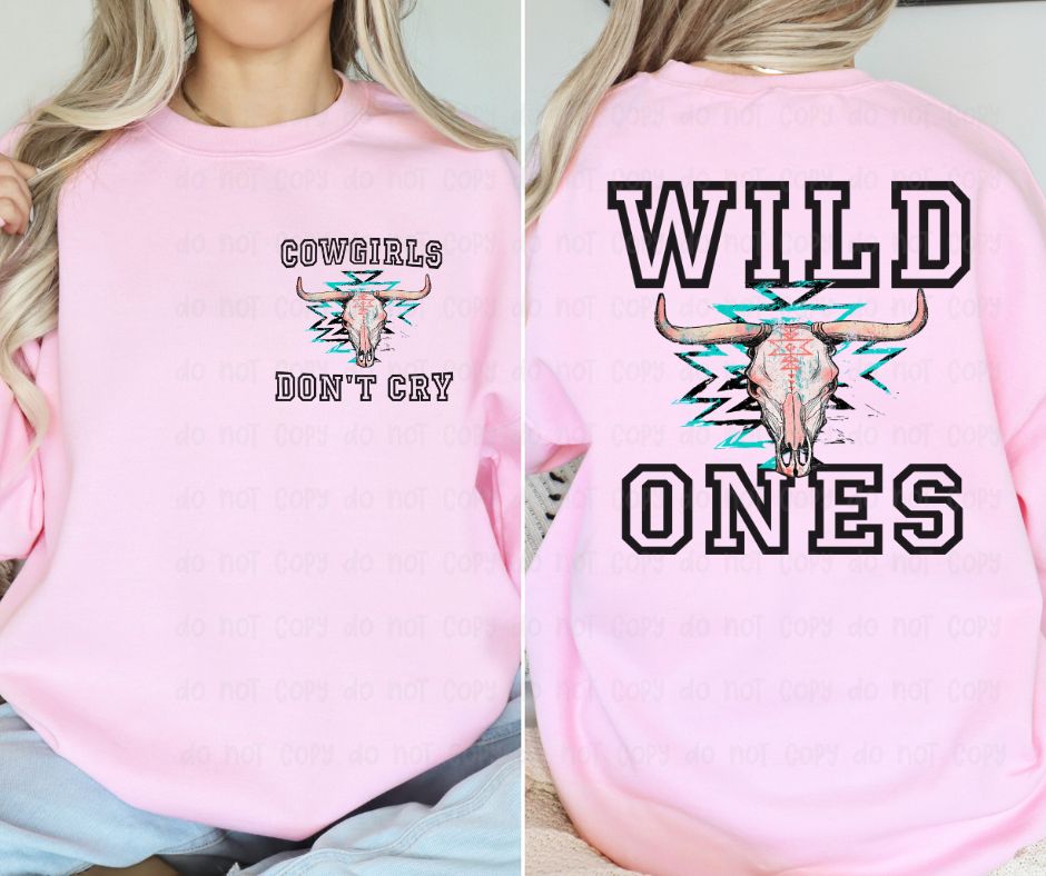 Black and Teal Aztec Wild Ones - DTF Transfer