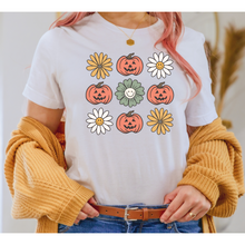 Load image into Gallery viewer, Jack o Lantern and Daisies- DTF Transfer
