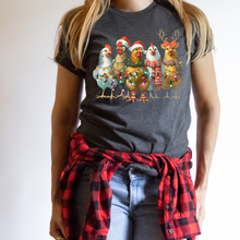 Load image into Gallery viewer, Christmas Chickens- DTF Transfer
