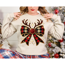 Load image into Gallery viewer, Reindeer Bow- DTF Transfer
