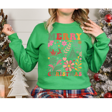 Load image into Gallery viewer, Floral Merry Christmas- DTF Transfer
