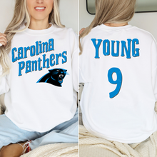 Load image into Gallery viewer, Front and Back Black Cat Team- DTF Transfer
