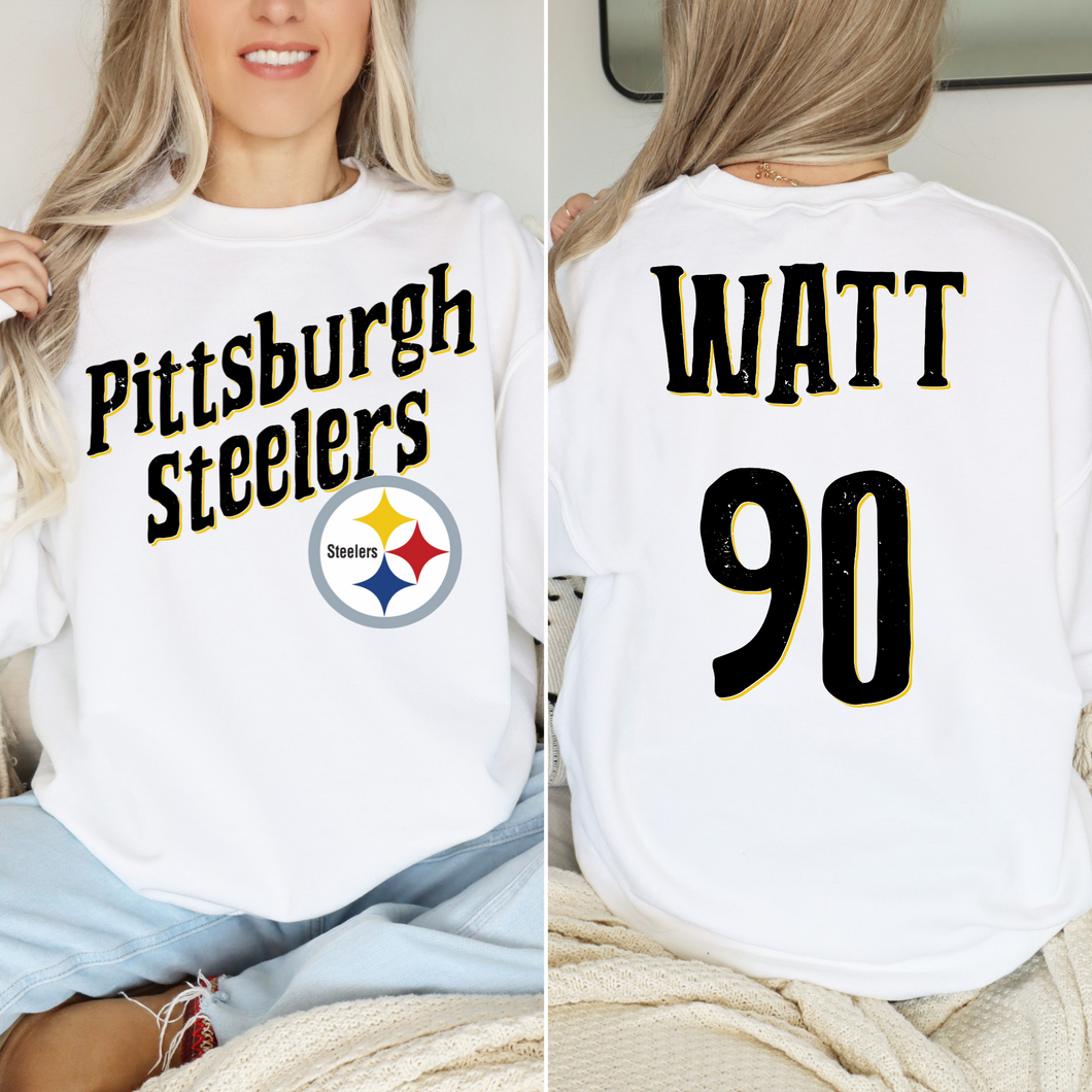 Front and Back Pittsburgh Team- DTF Transfer