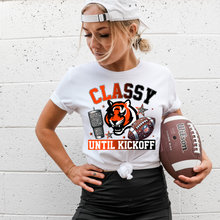 Load image into Gallery viewer, Classy Until Kickoff Big Cat Team - DTF Transfer
