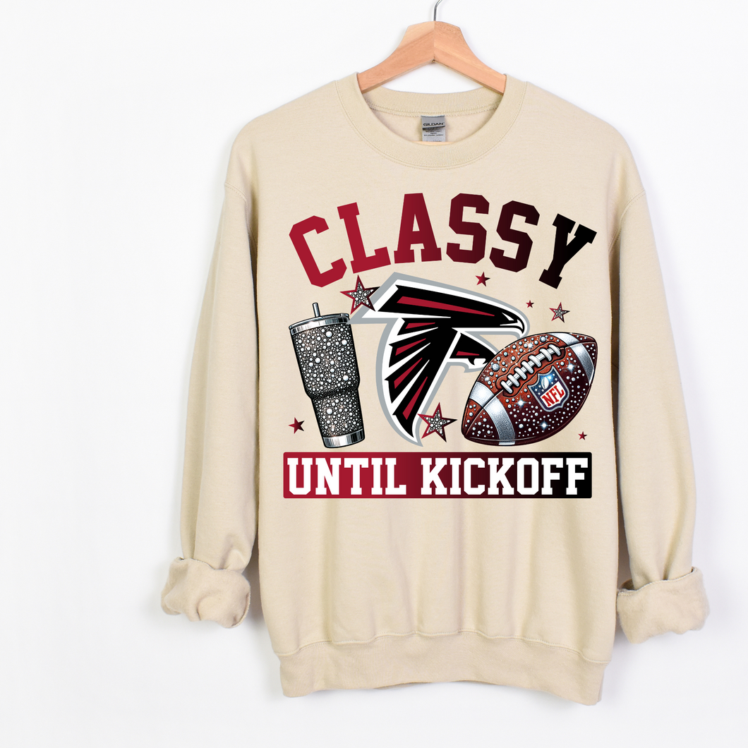 Classy Until Kickoff Black Bird Team - DTF Transfer