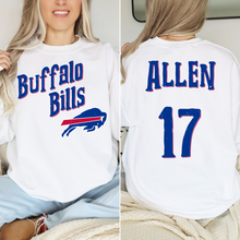Load image into Gallery viewer, Front and Back Buffalo Team- DTF Transfer
