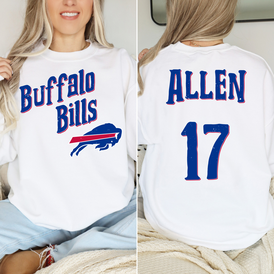 Front and Back Buffalo Team- DTF Transfer