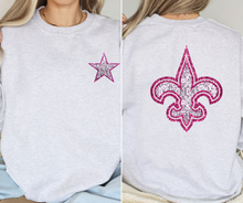 Load image into Gallery viewer, Pink Faux Sequin Saint Team- DTF Transfer
