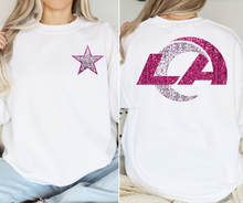 Load image into Gallery viewer, Pink Faux Sequin Sheep Team- DTF Transfer
