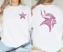 Load image into Gallery viewer, Pink Faux Sequin Norse Team- DTF Transfer
