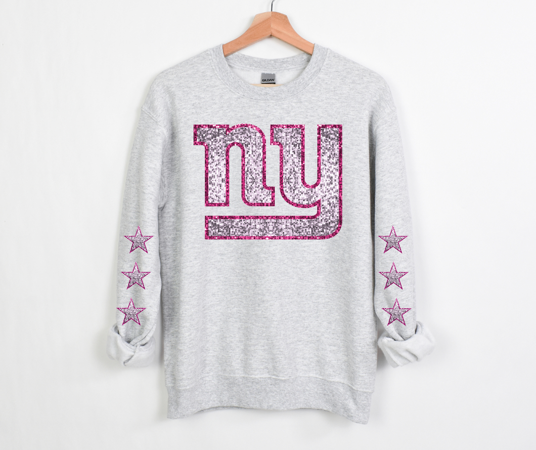 Pink Faux Sequin Giant Team- DTF Transfer