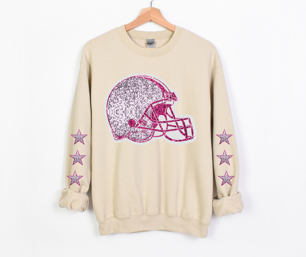 Pink Faux Sequin Brown Team- DTF Transfer