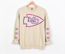 Load image into Gallery viewer, Pink Faux Sequin Her Boyfriend&#39;s Team- DTF Transfer
