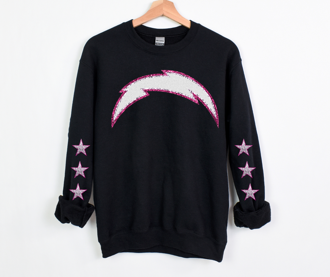 Pink Faux Sequin Wild Horse Team- DTF Transfer