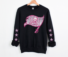 Load image into Gallery viewer, Pink Faux Sequin Pirate Team- DTF Transfer
