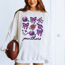 Load image into Gallery viewer, Purple Panthers Football Coquette – DTF Transfer
