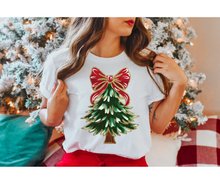 Load image into Gallery viewer, Red Bow Tree- DTF Transfer
