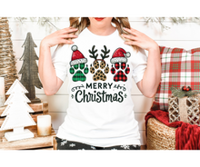 Load image into Gallery viewer, Paw Merry Christmas- DTF Transfer
