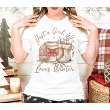 Load image into Gallery viewer, Just a Girl Who Loves Winter- DTF Transfer
