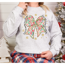 Load image into Gallery viewer, Floral Bow It's the Most Wonderful Time- DTF Transfer
