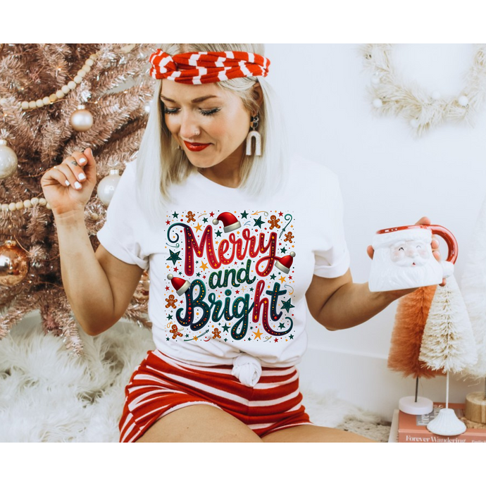 Merry & Bright- DTF Transfer