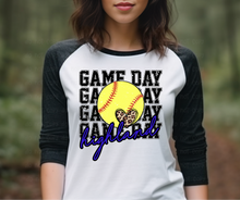 Load image into Gallery viewer, Custom School Game Day Softball - DTF Transfer
