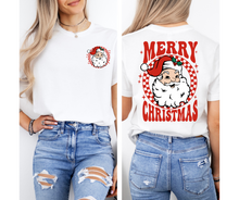 Load image into Gallery viewer, Front &amp; Back Merry Christmas Santa- DTF Transfer
