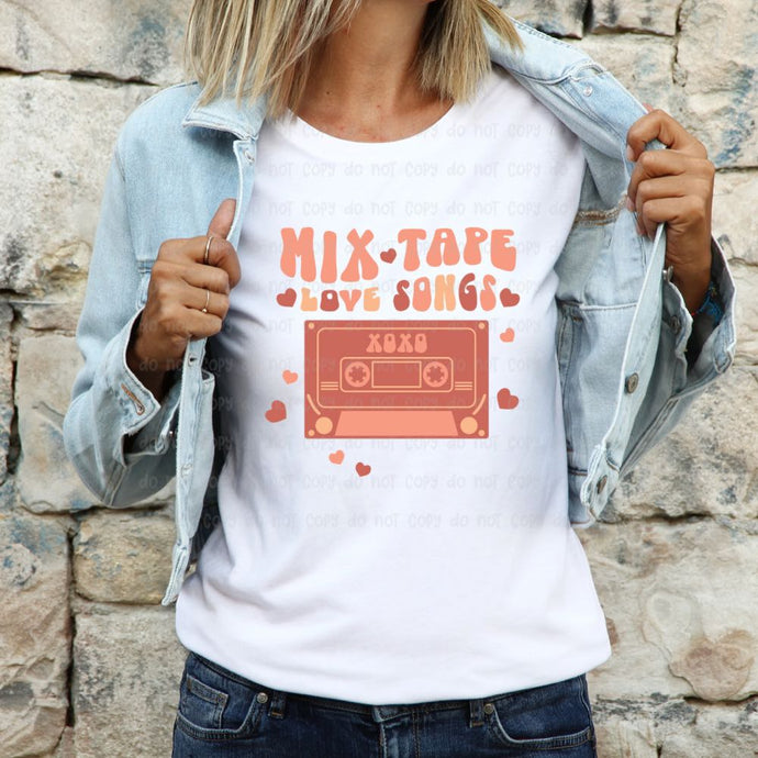 Mix Tape Love Songs - DTF Transfer