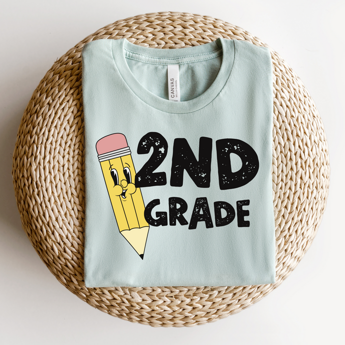 PENCIL 2ND GRADE  - DTF Transfer