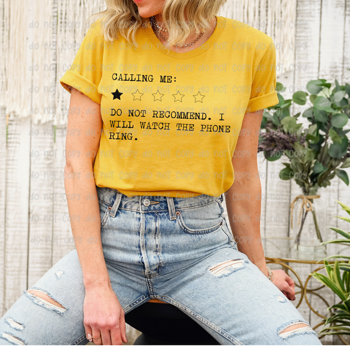 CALLING ME  – DTF Transfer