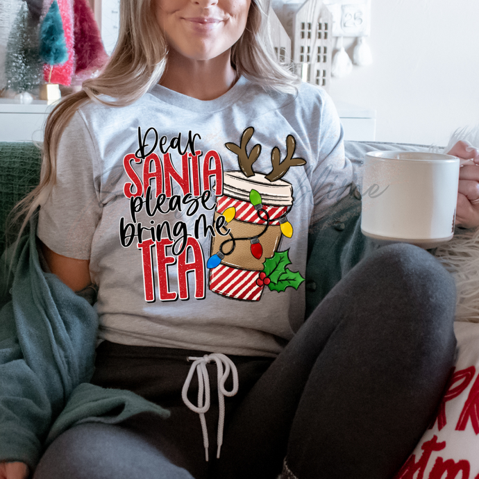 DEAR SANTA: WINE TEA – DTF Transfer