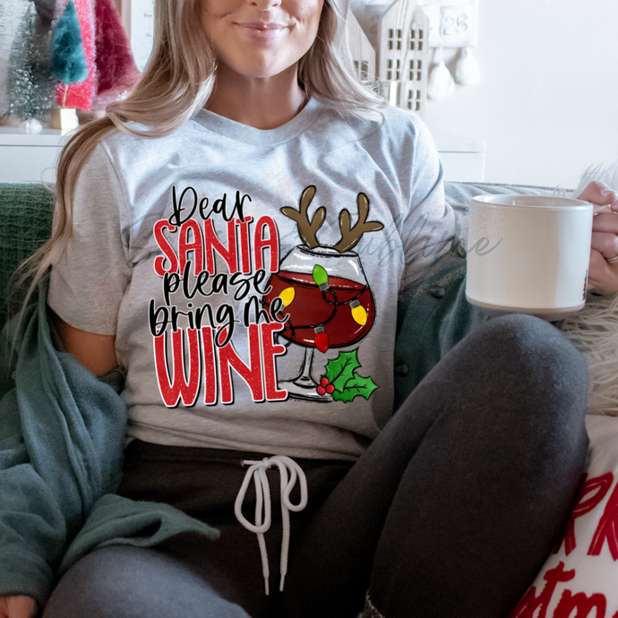 DEAR SANTA: WINE – DTF Transfer