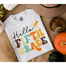 Load image into Gallery viewer, HELLO FALL FIFTH GRADE  - DTF Transfer
