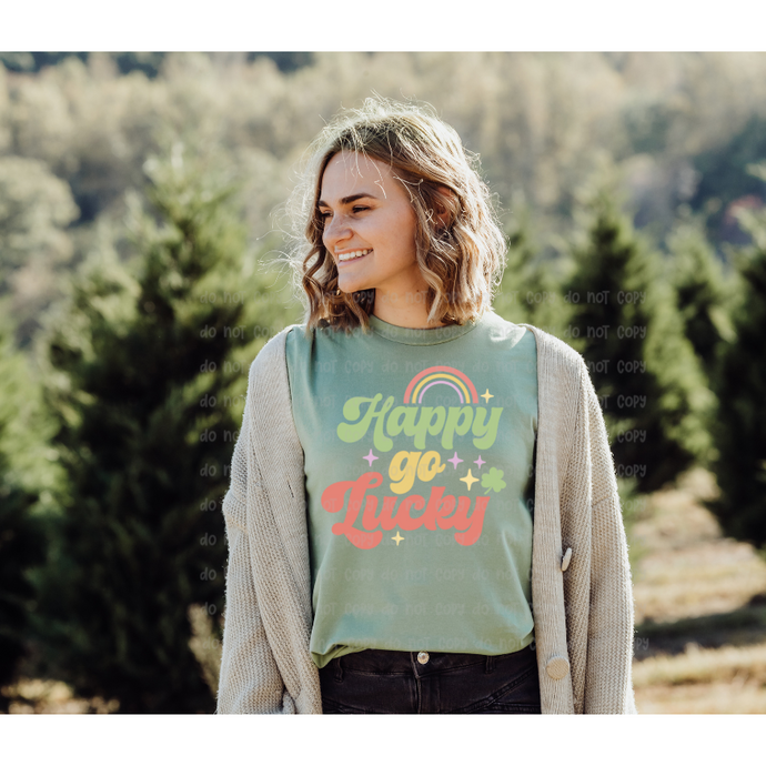 Happy Go Lucky  – DTF Transfer