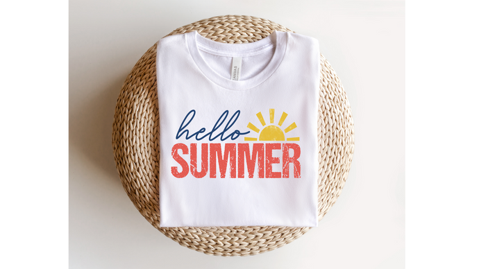 HELLO SUMMER  - DTF Transfer