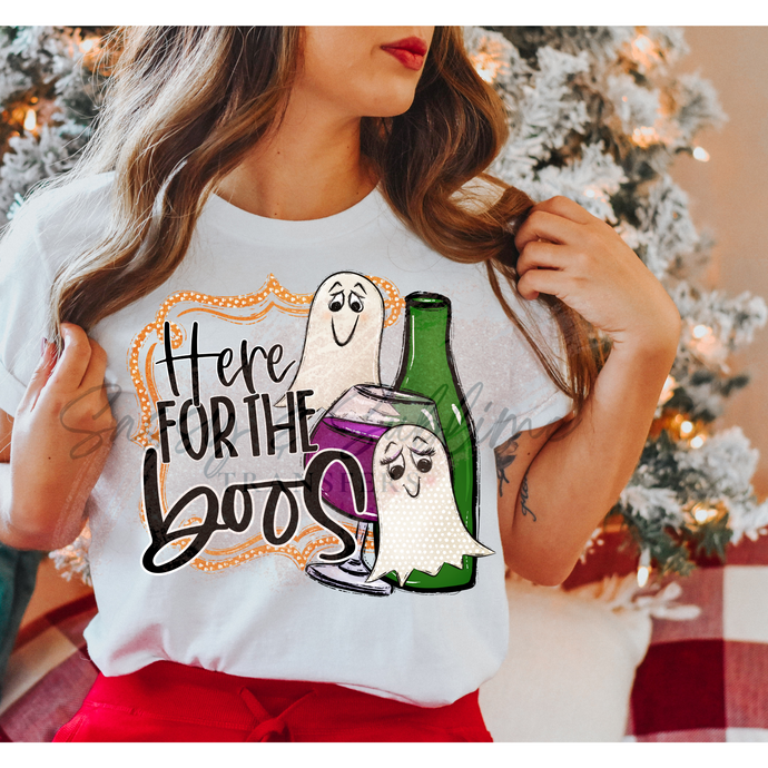 HERE FOR THE BOOS – DTF Transfer