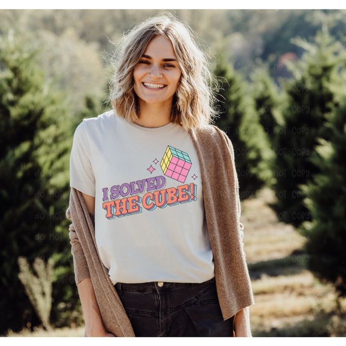 I SOLVED THE CUBE  – DTF Transfer